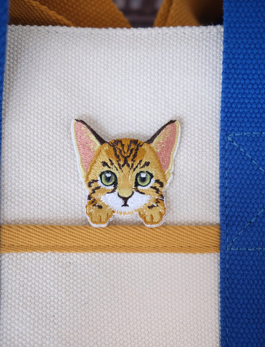Bengal Kitten Iron-on Patch.