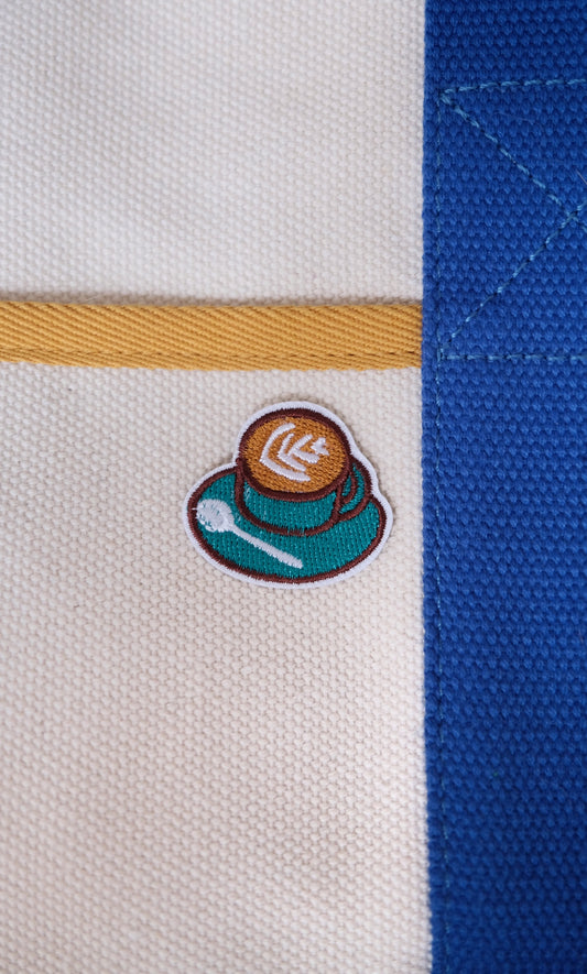 Coffee Cup Iron-on Patch.