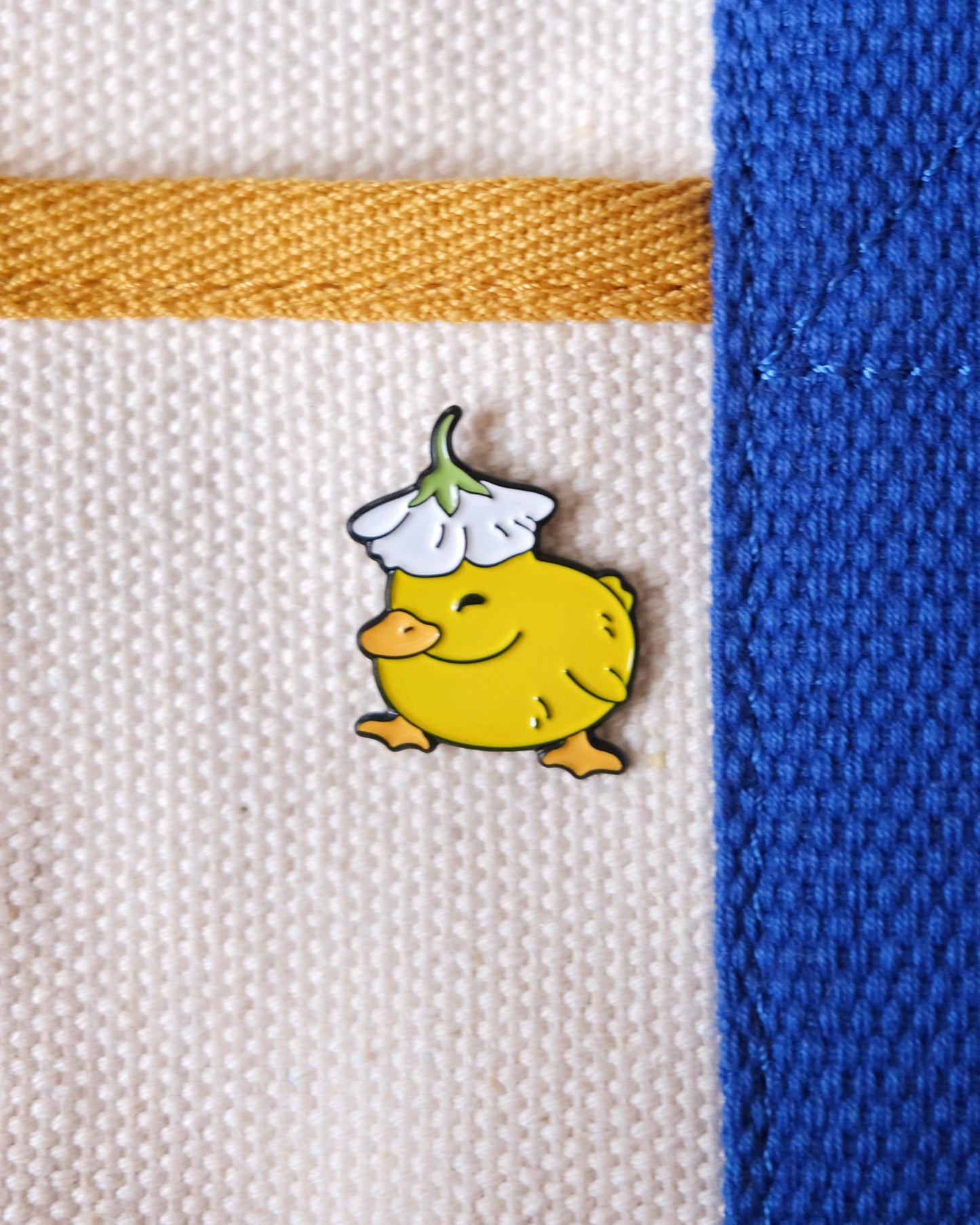 Flower Duck Enamel Pin Analog Company