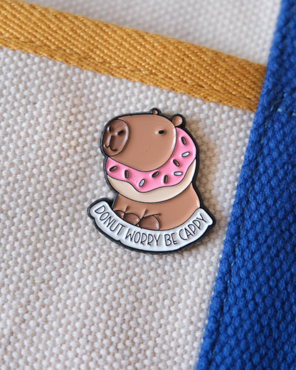 Donut Worry Be Cappy Enamel Pin