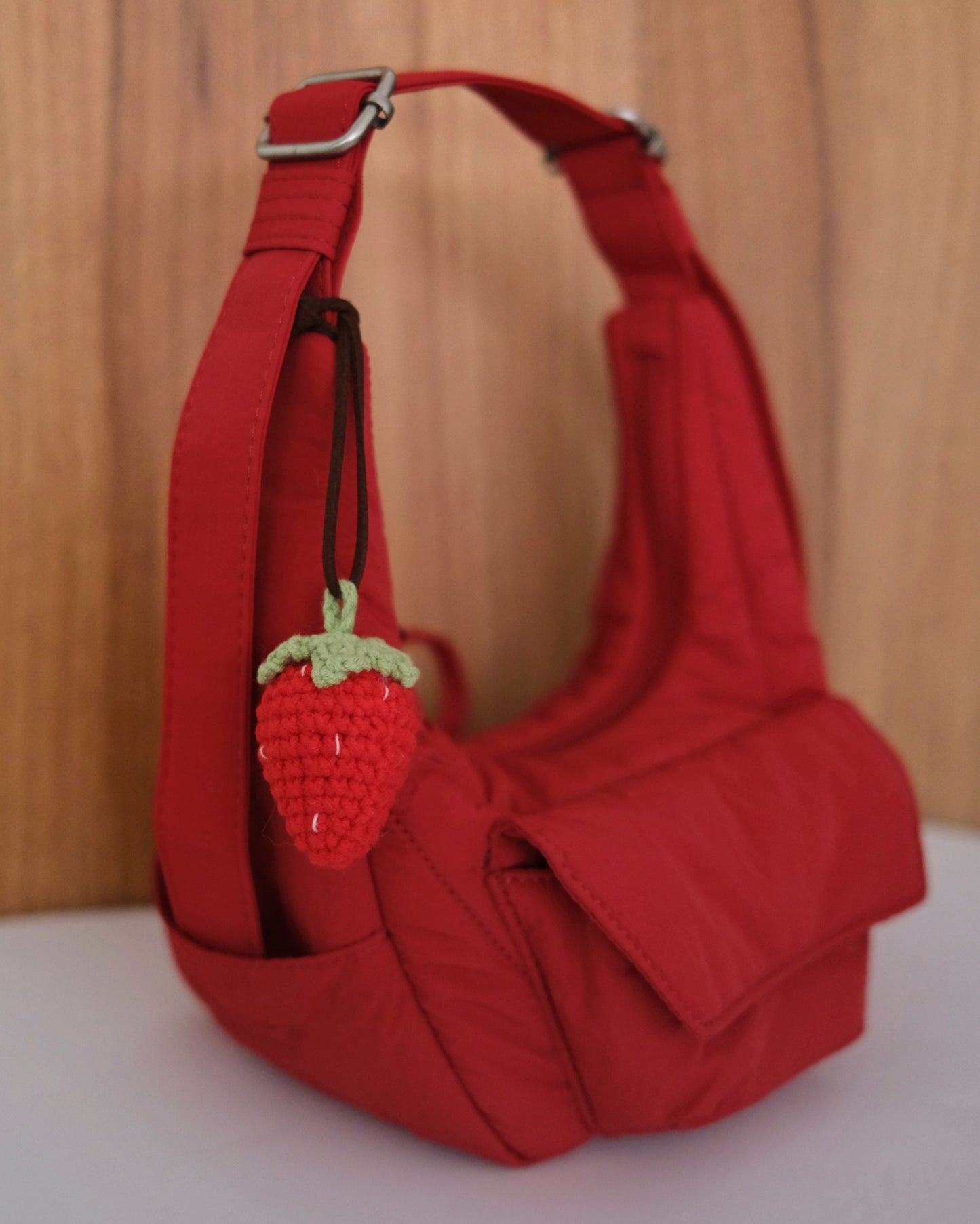 Strawberry Crotchet Charm