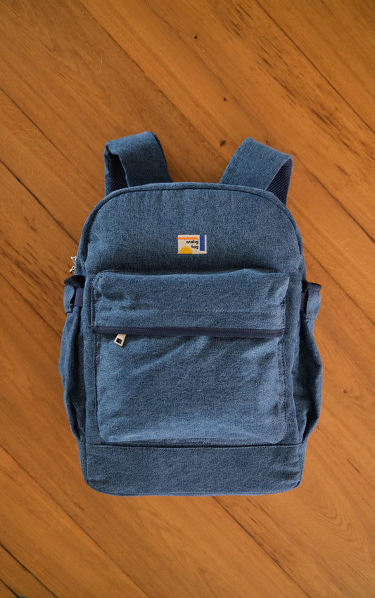 Coming soon: The Denim Analog Backpack (Water Repellent)