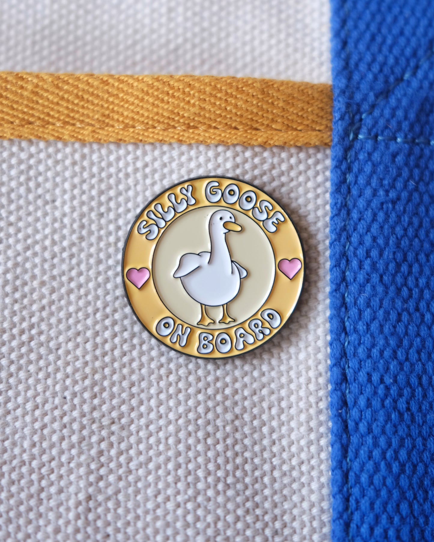 Silly Goose On Board Enamel Pin