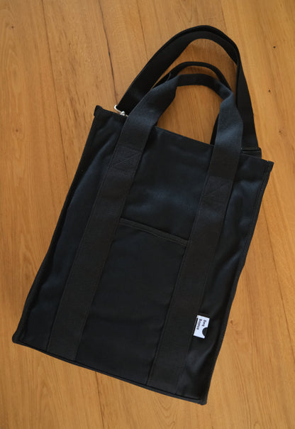 The Black XL Laptop Tote (Water Repellent).