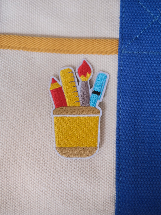 Pen Holder Iron-on Patch.