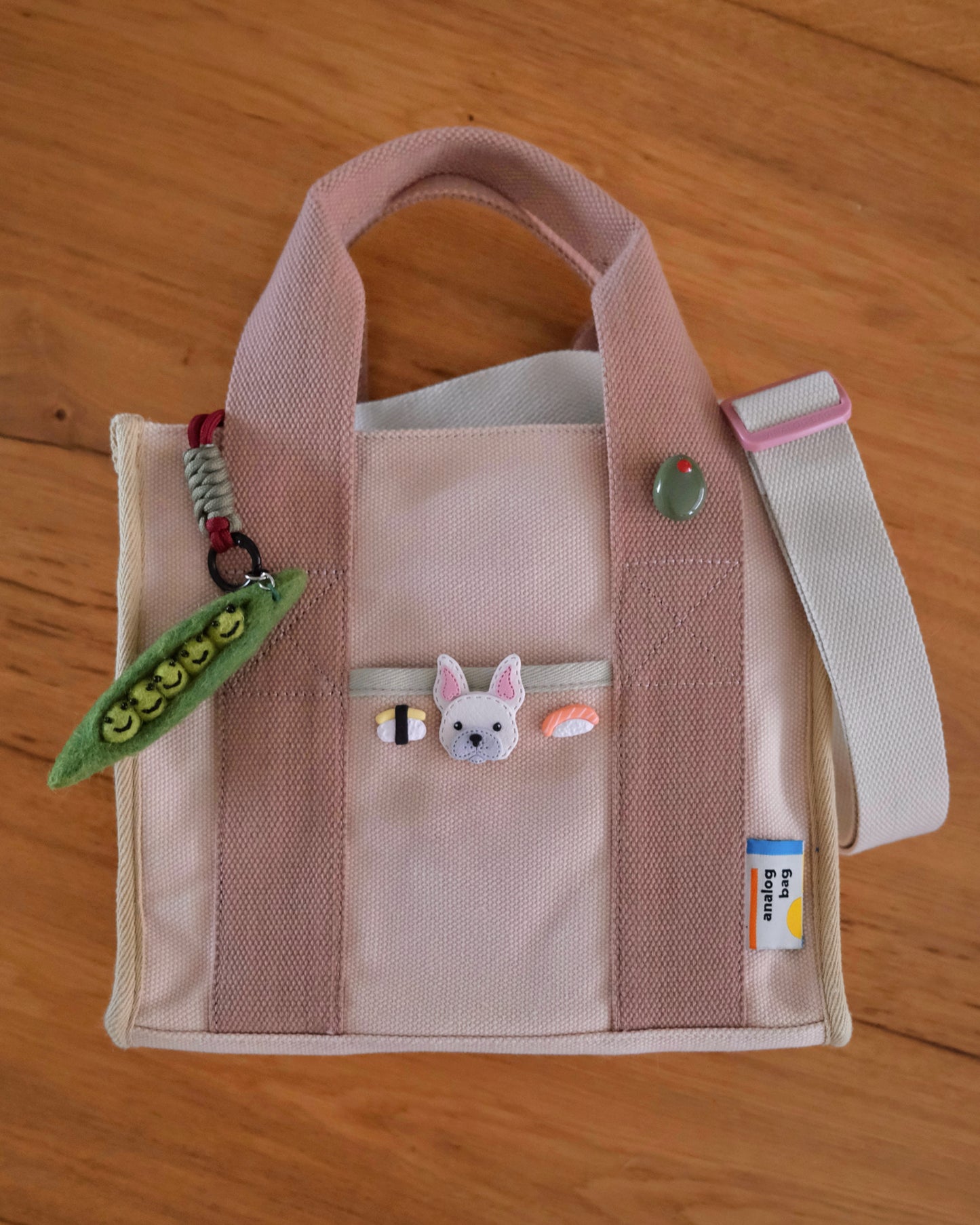 Frenchie Clay Bobbin/ Charm