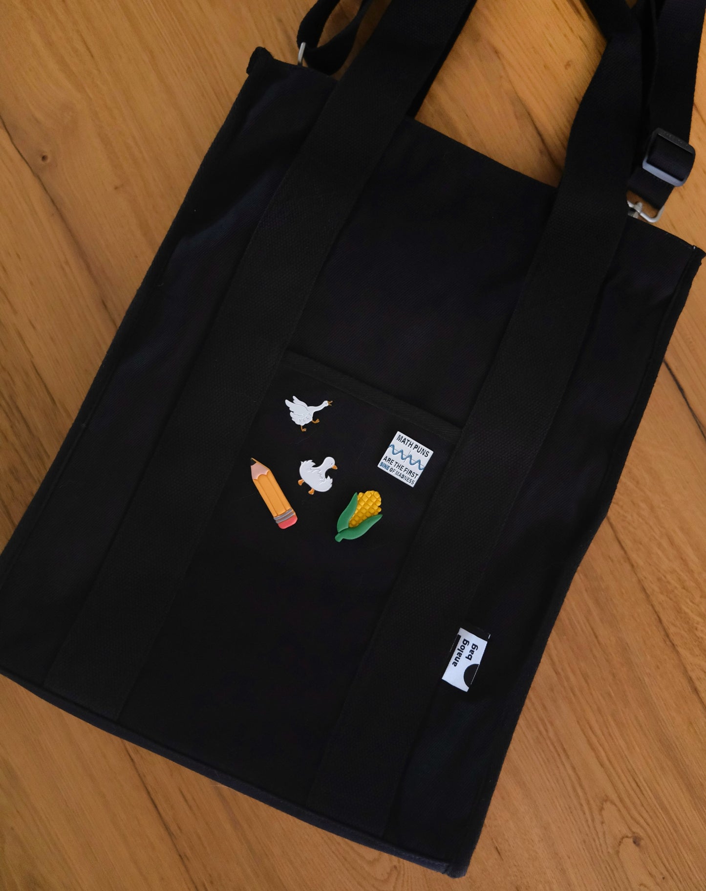 The Black XL Laptop Tote (Water Repellent)