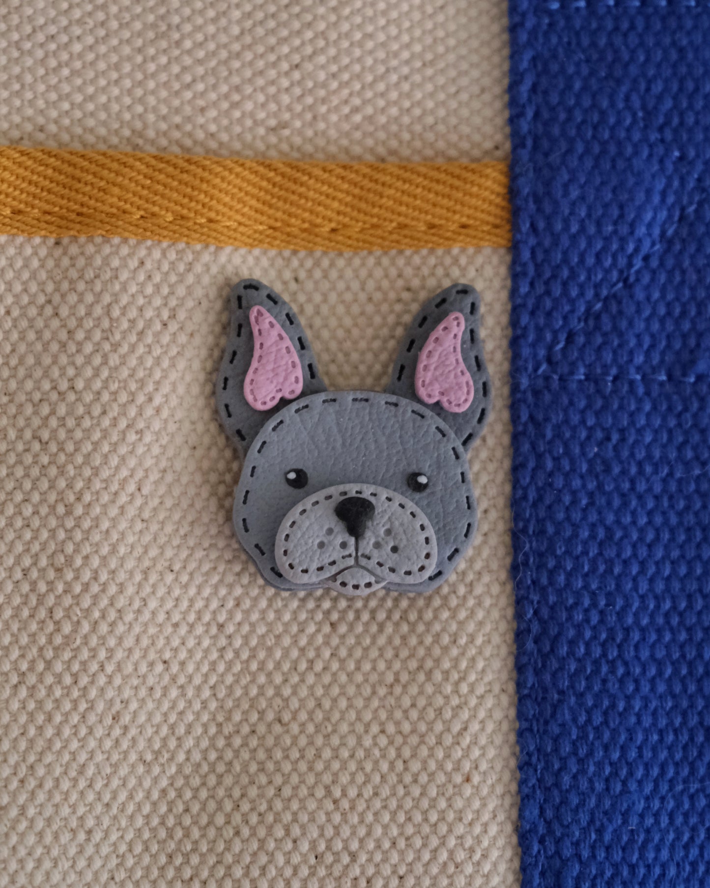 Frenchie Clay Bobbin/ Charm