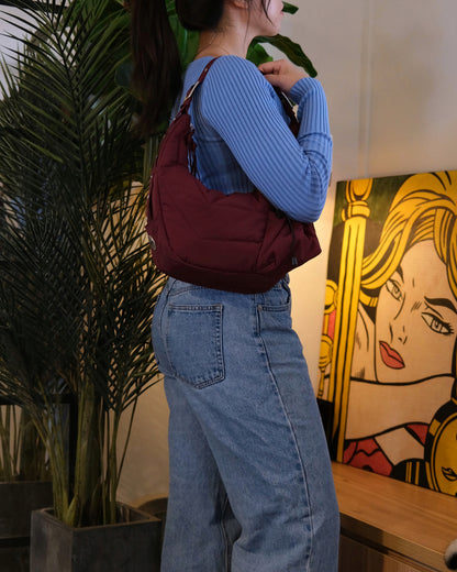 The Medium Utility Bag - Merlot