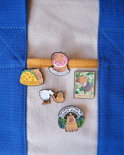 Capybaras Are My Spirit Animal Enamel Pin