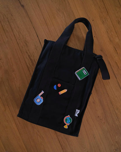 The Black XL Laptop Tote (Water Repellent)