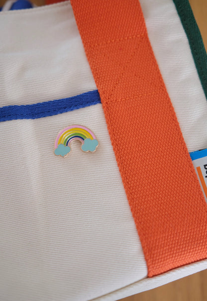 Pastel Rainbow Enamel Pin.