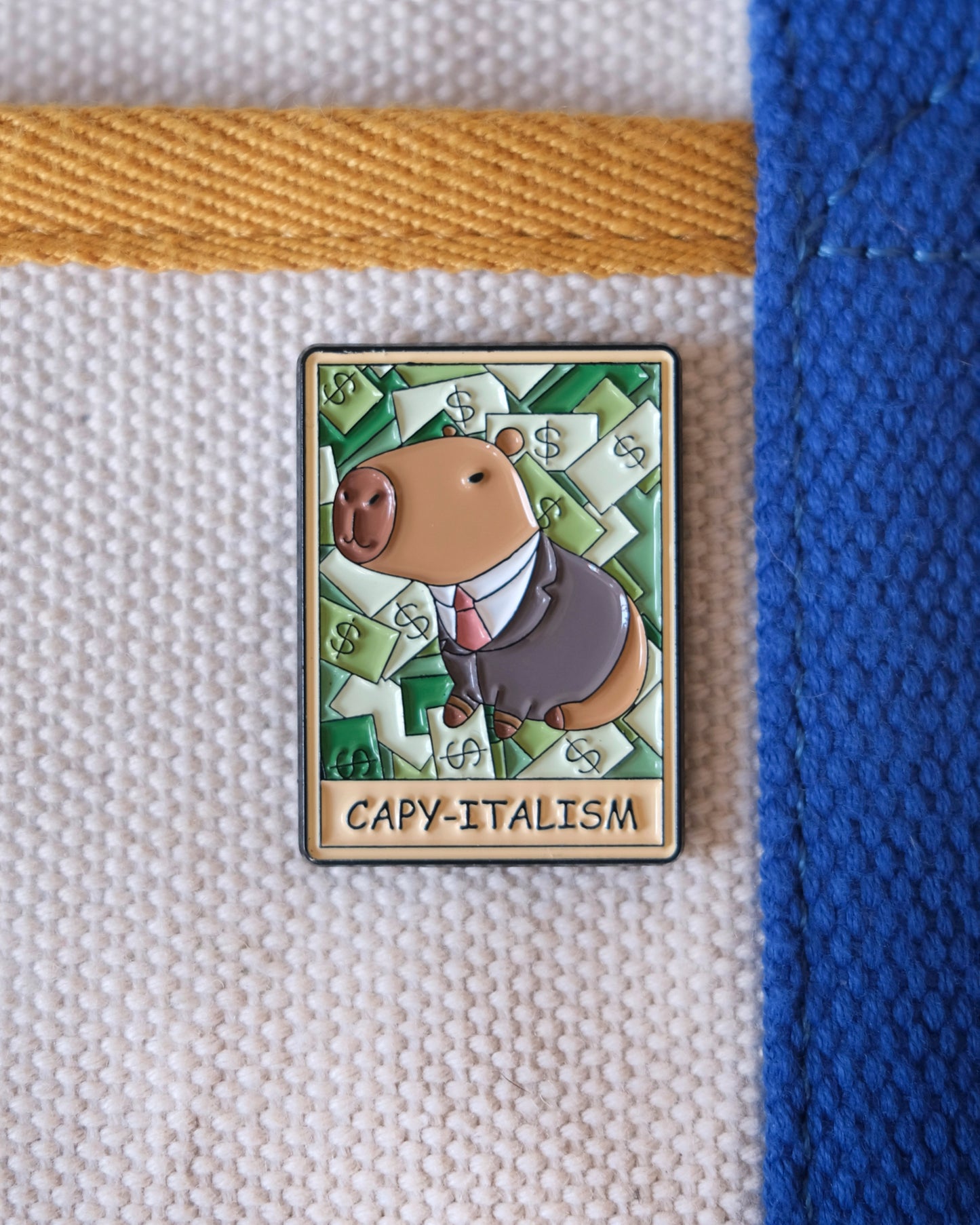 CAPY-ITALISM Enamel Pin