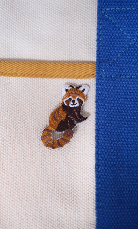 Red Panda Iron-on Patch.