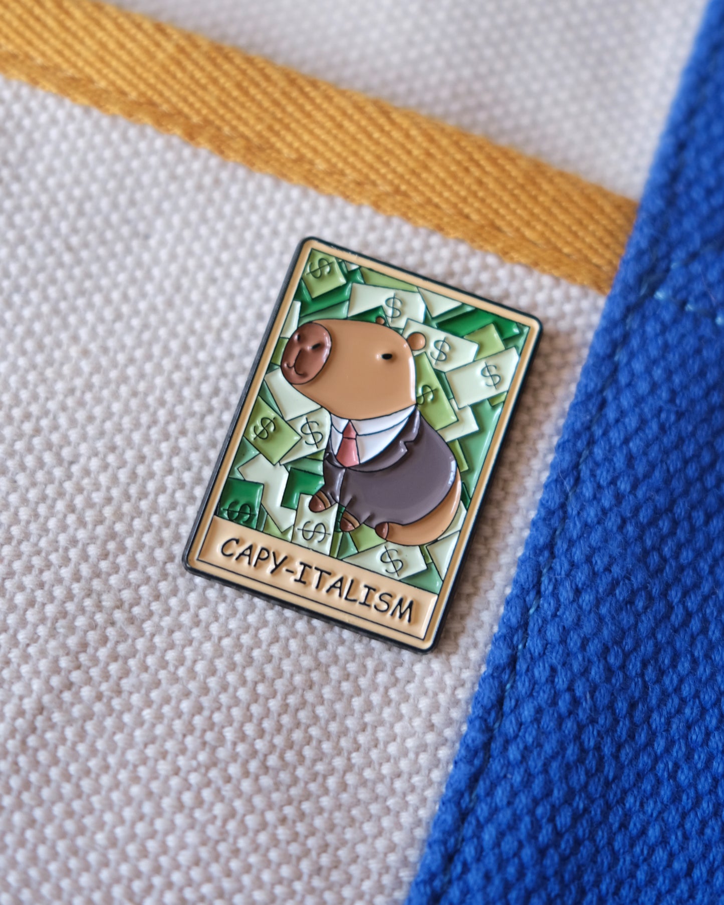 CAPY-ITALISM Enamel Pin