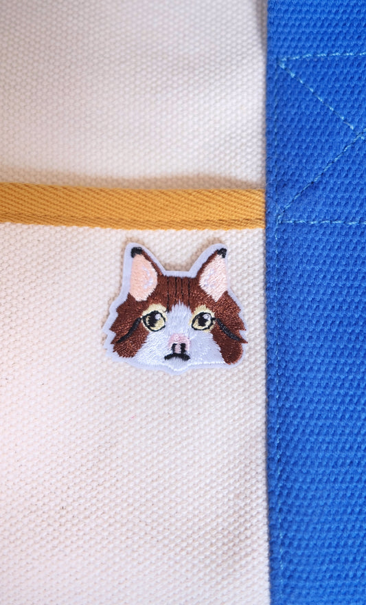 Maine Coon Cat Iron-on Patch.