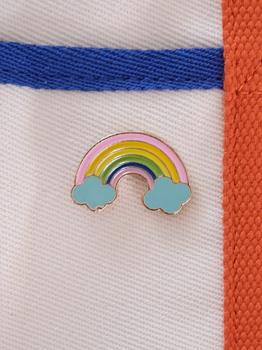 Pastel Rainbow Enamel Pin.