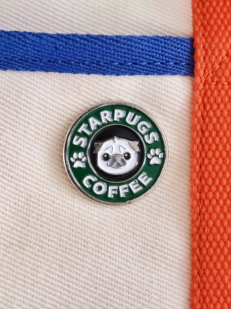 Starpugs Coffee Enamel Pin.
