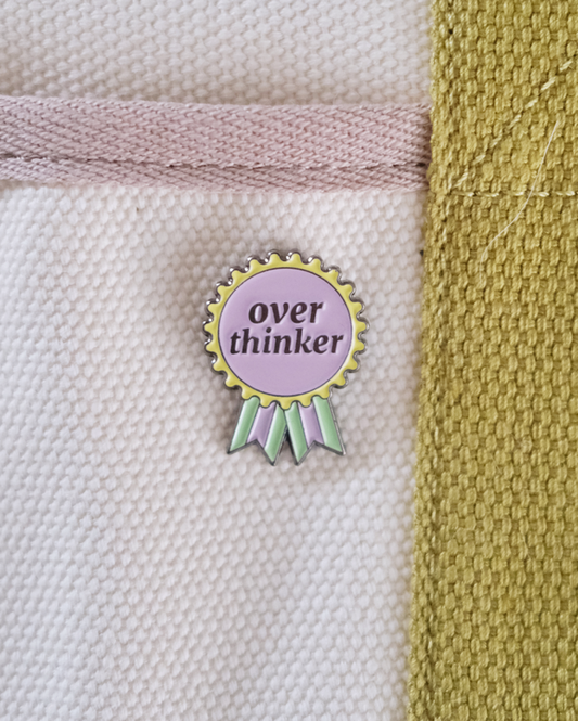 “Overthinker” Enamel Pin.
