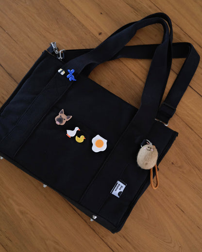 The Black Laptop Tote V2