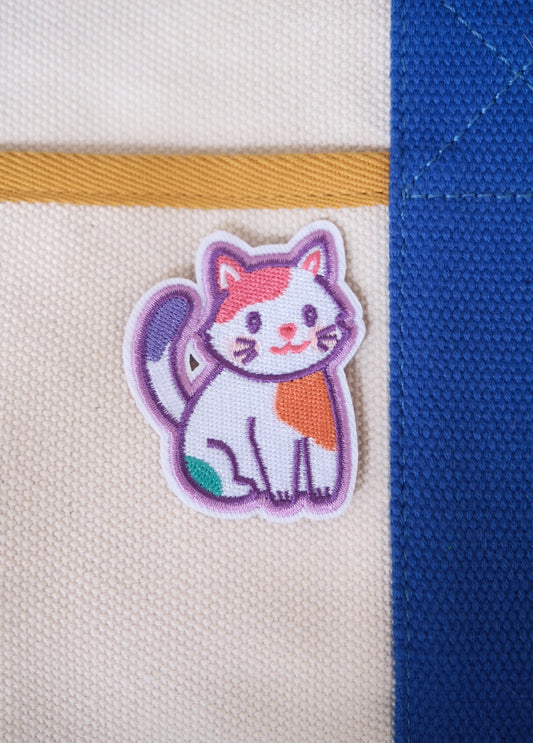 Colorful Cat Iron-on Patch.