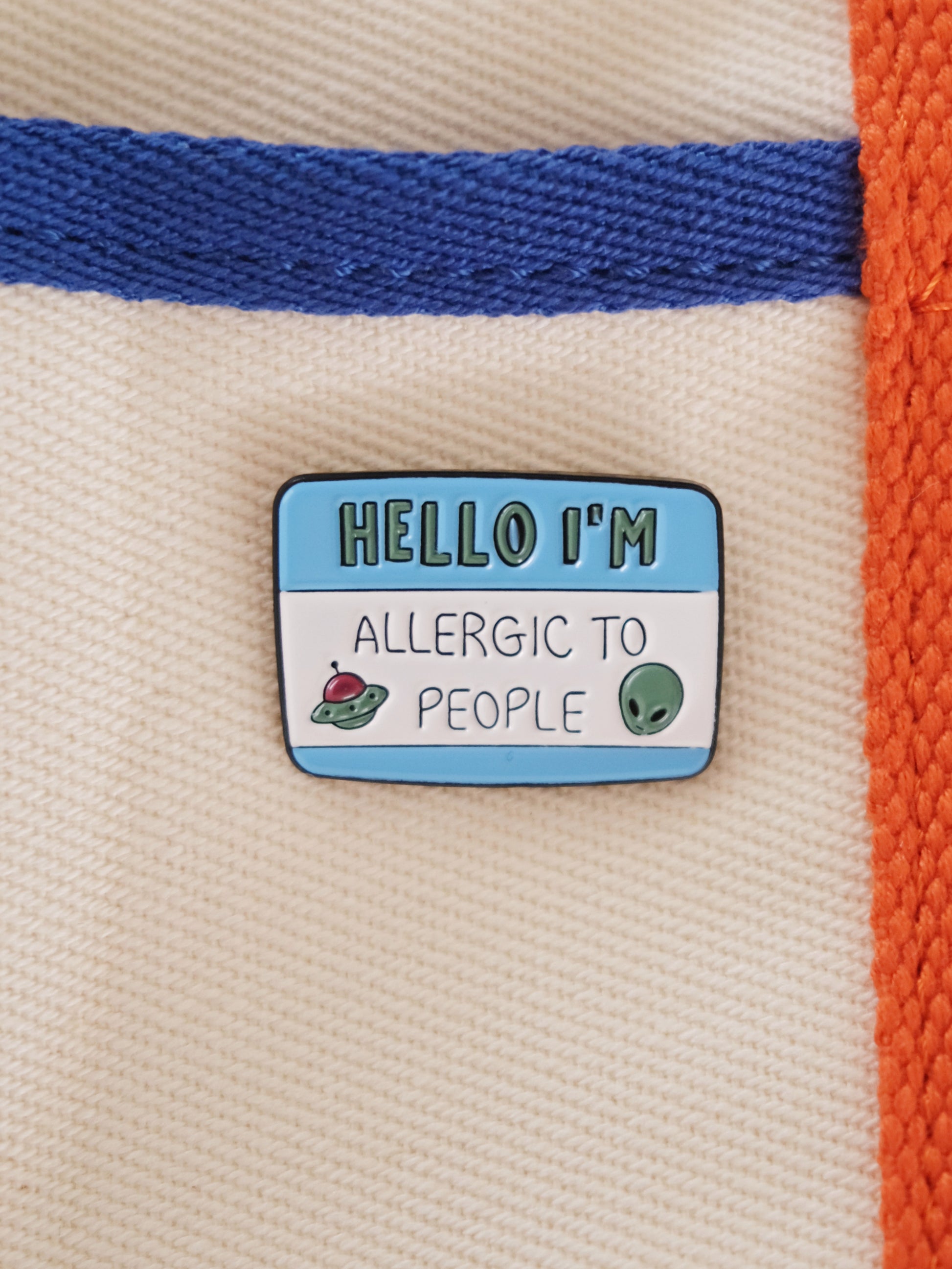 “Allergic To People” Enamel Pin Analog Company