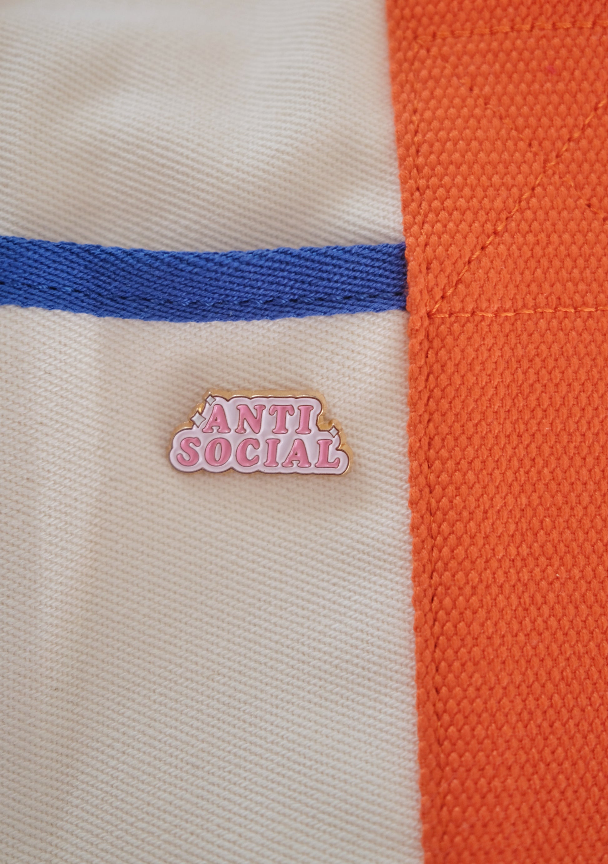 “Anti-Social” Enamel Pin Analog Company