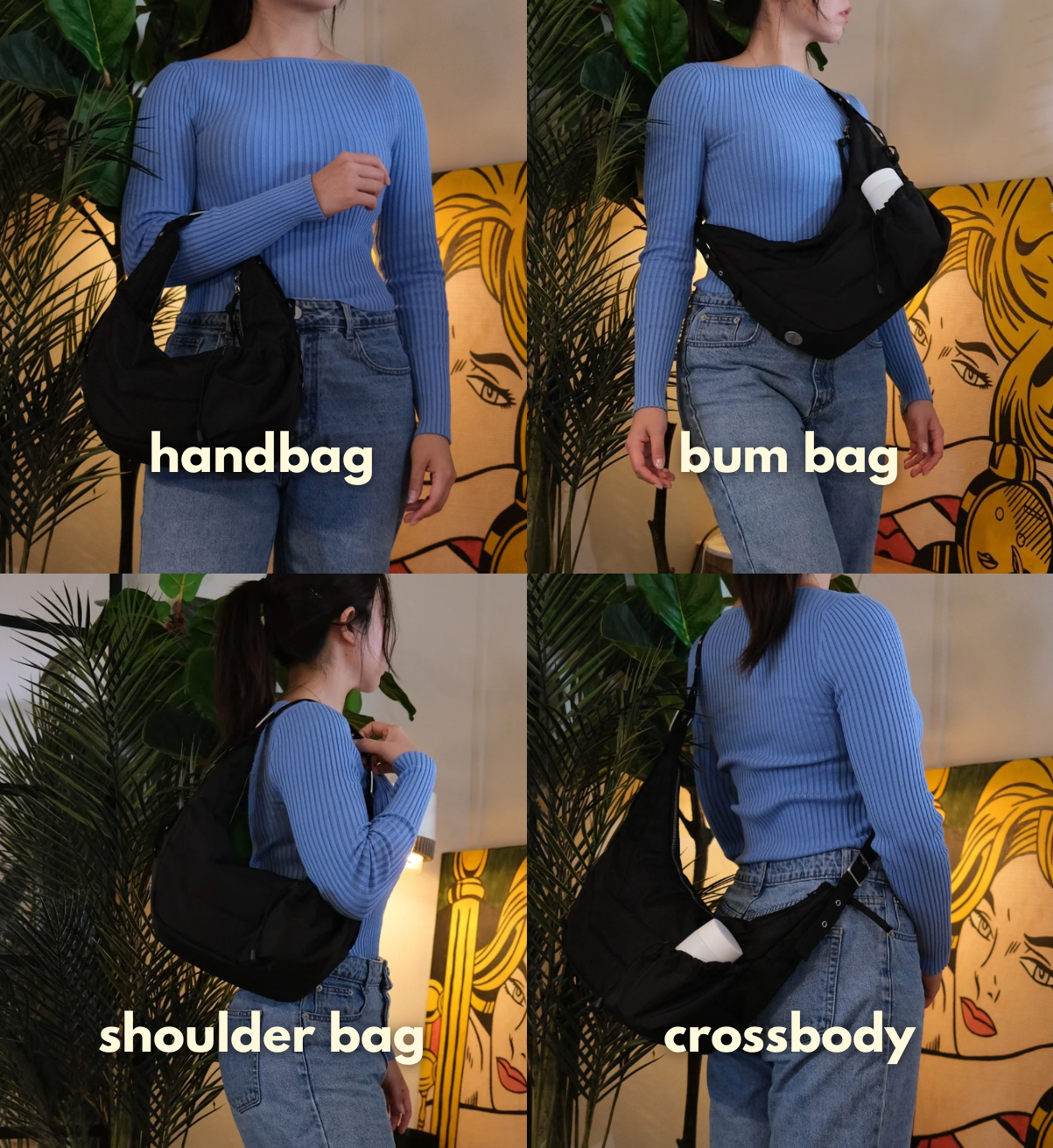 The Medium Utility Bag - Noir