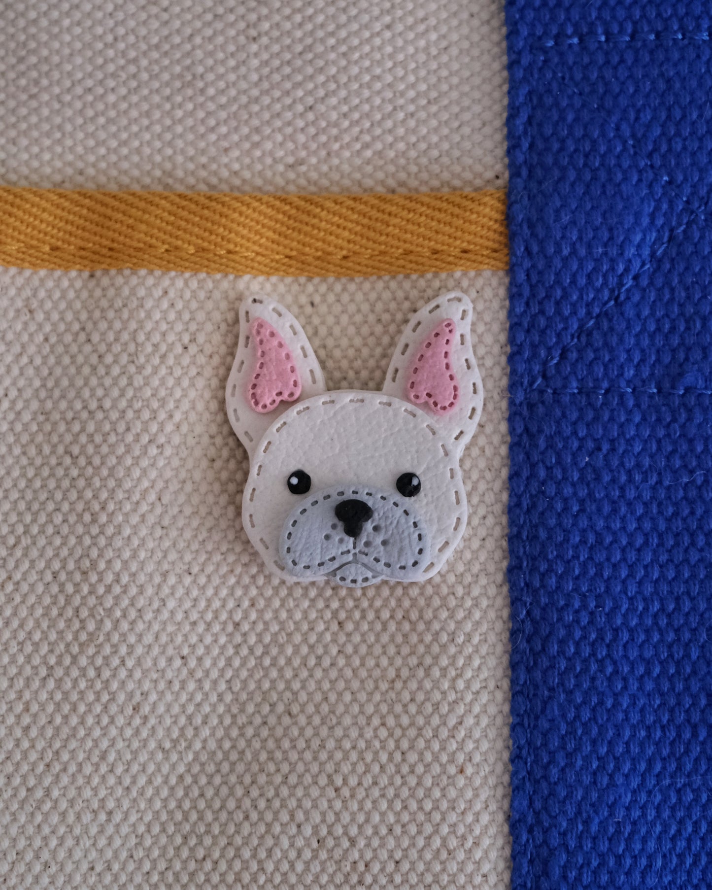 Frenchie Clay Bobbin/ Charm