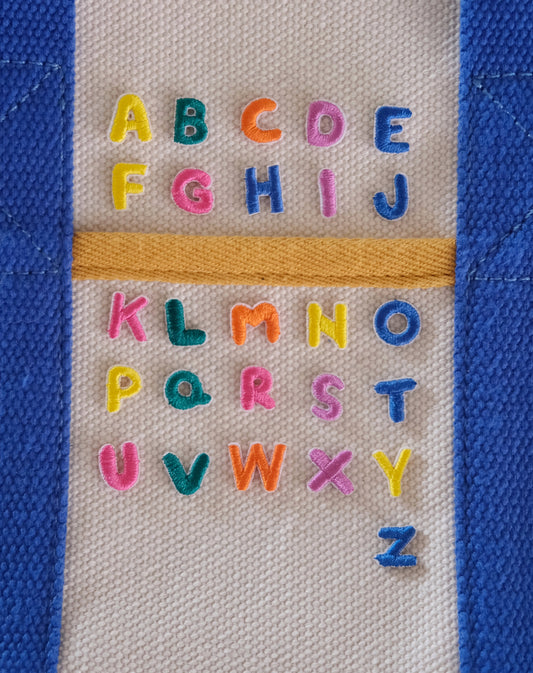 Mini Alphabet Iron-on Patch