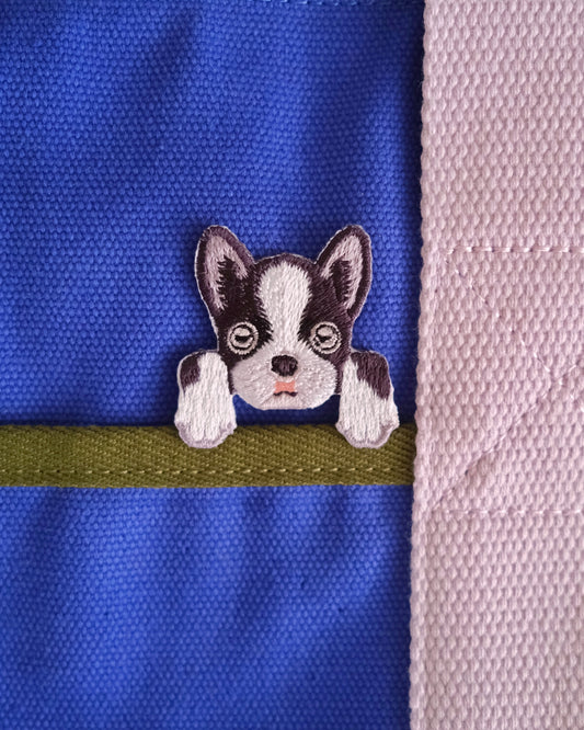 Boston Terrier Iron-on Patch Analog Company