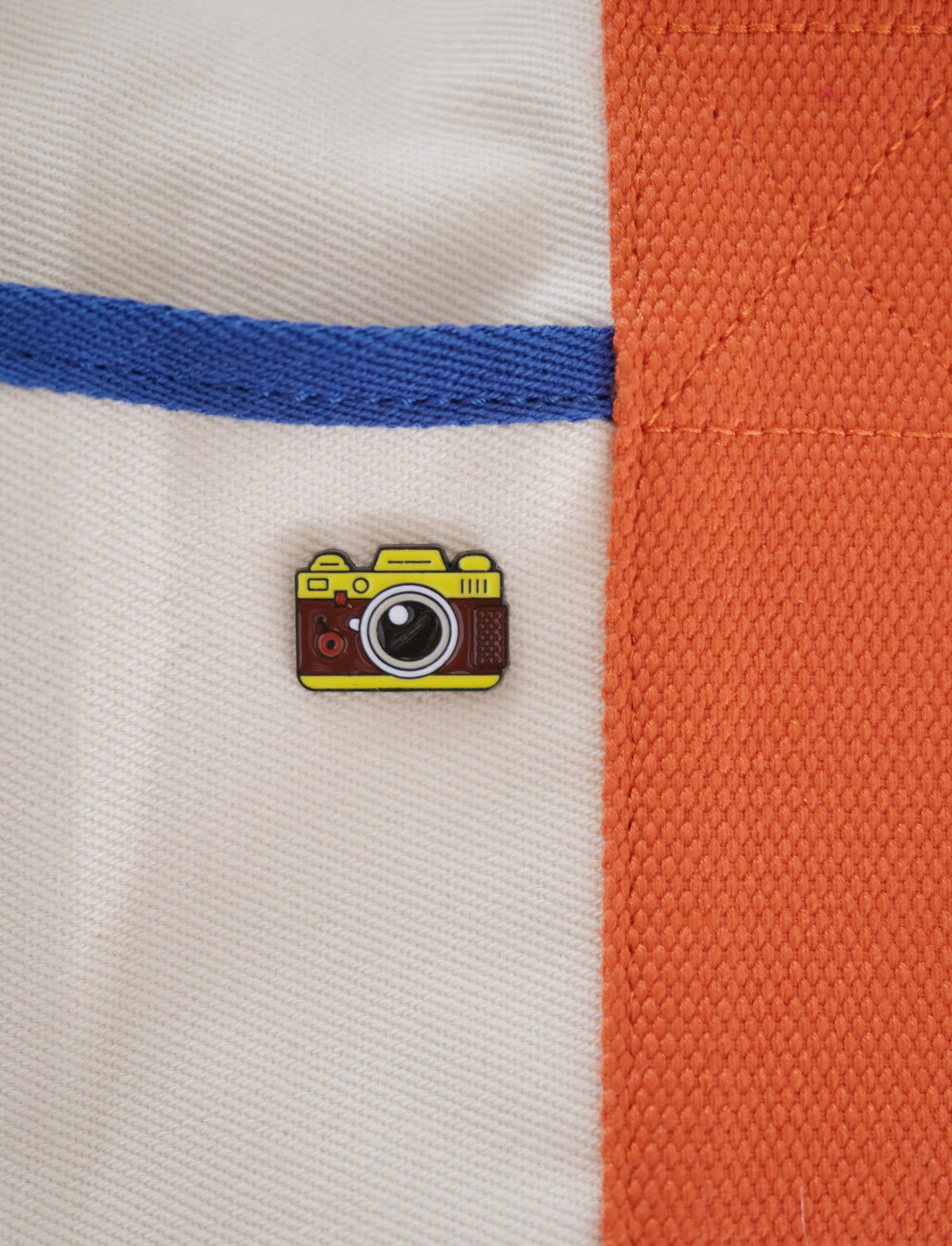 Camera Phone Pin Brown Camera Enamel Pin