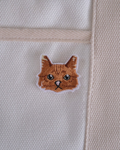 Brown Cat Iron-on Patch Analog Company