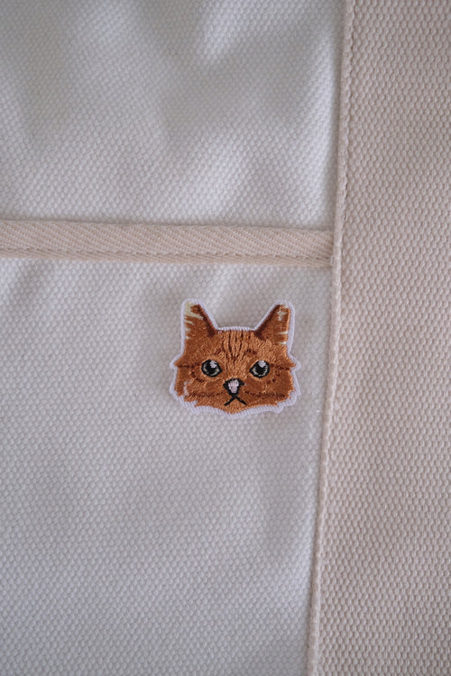 Brown Cat Iron-on Patch