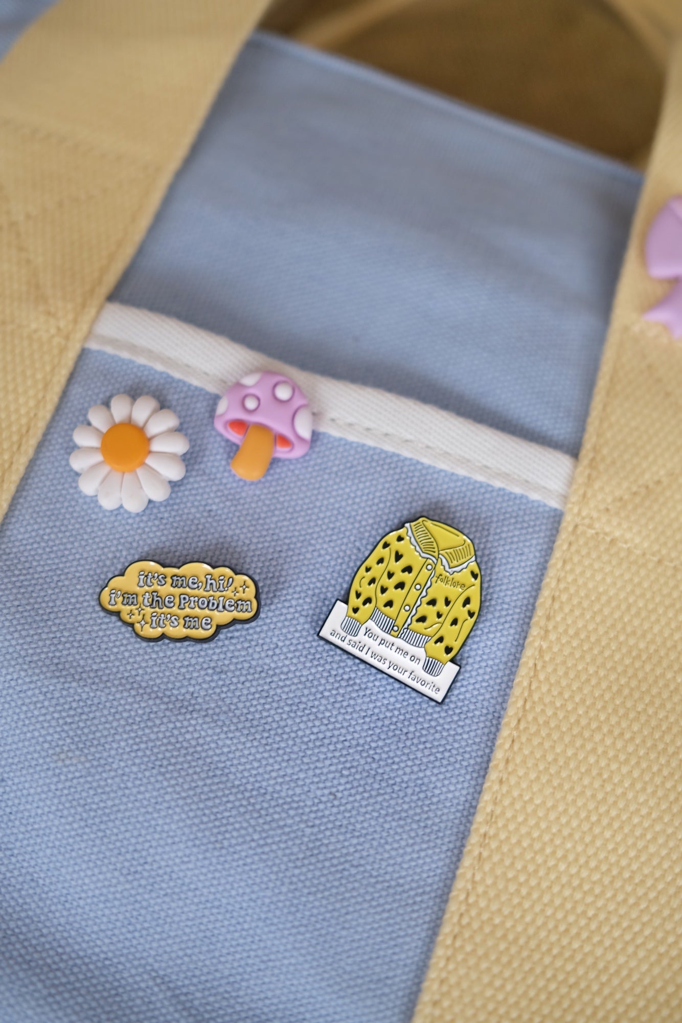 Cardigan Enamel Pin