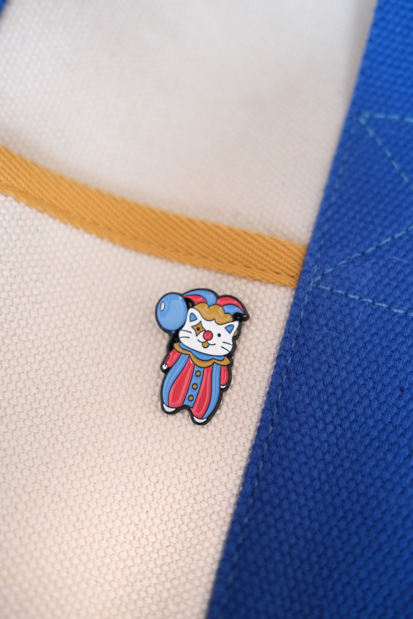 Cat Clown Enamel Pin Analog Company