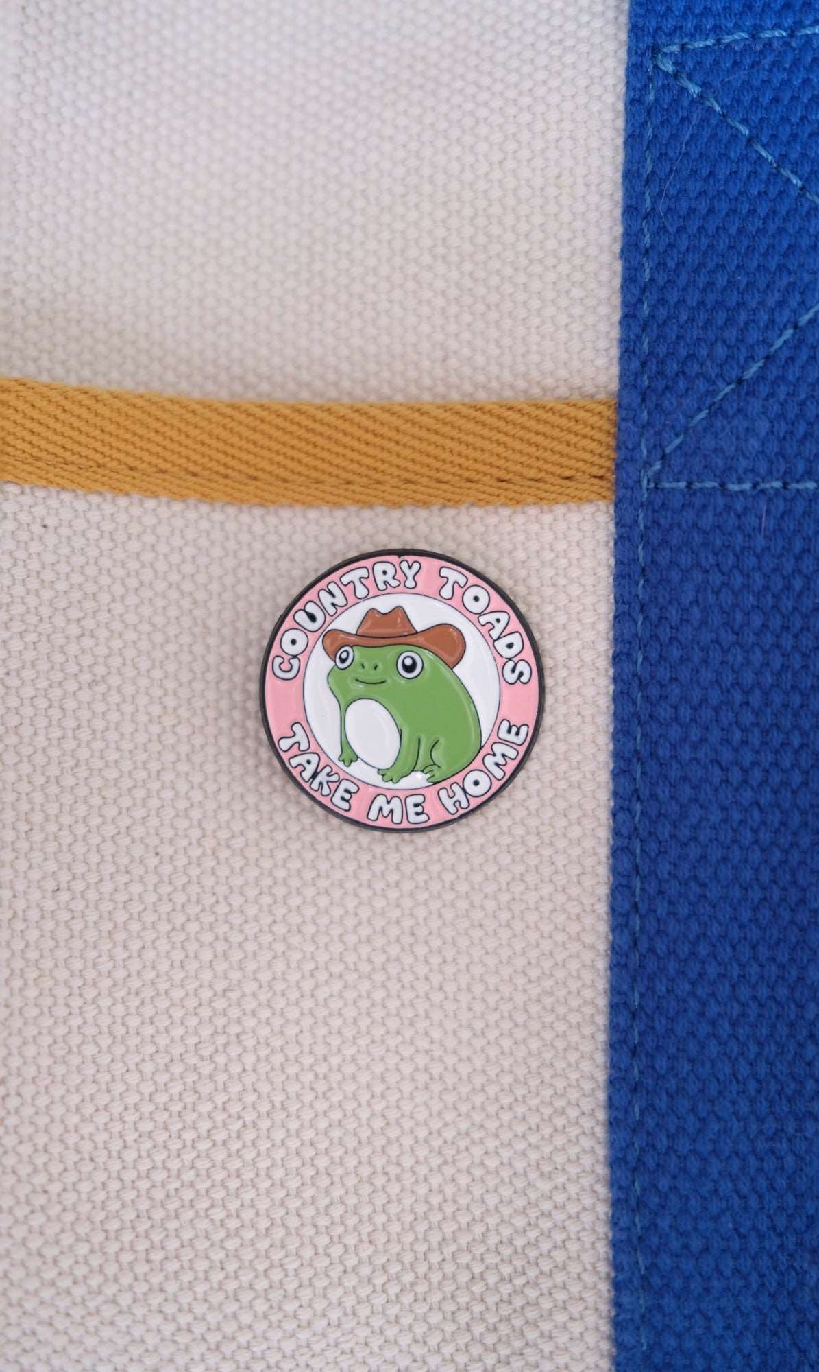 "Country Toads, Take Me Home" Enamel Pin