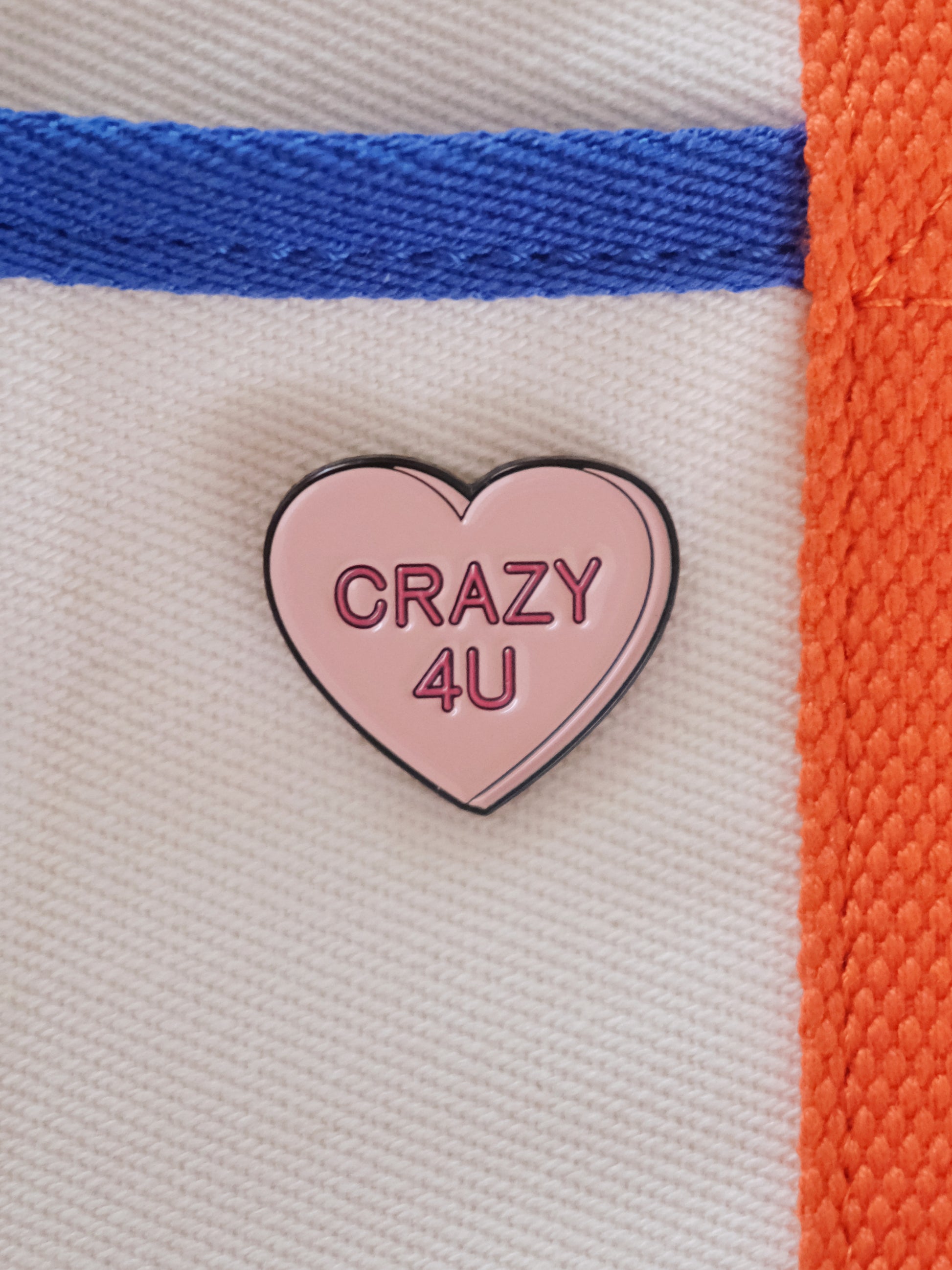 “Crazy4U” Enamel Pin Analog Company