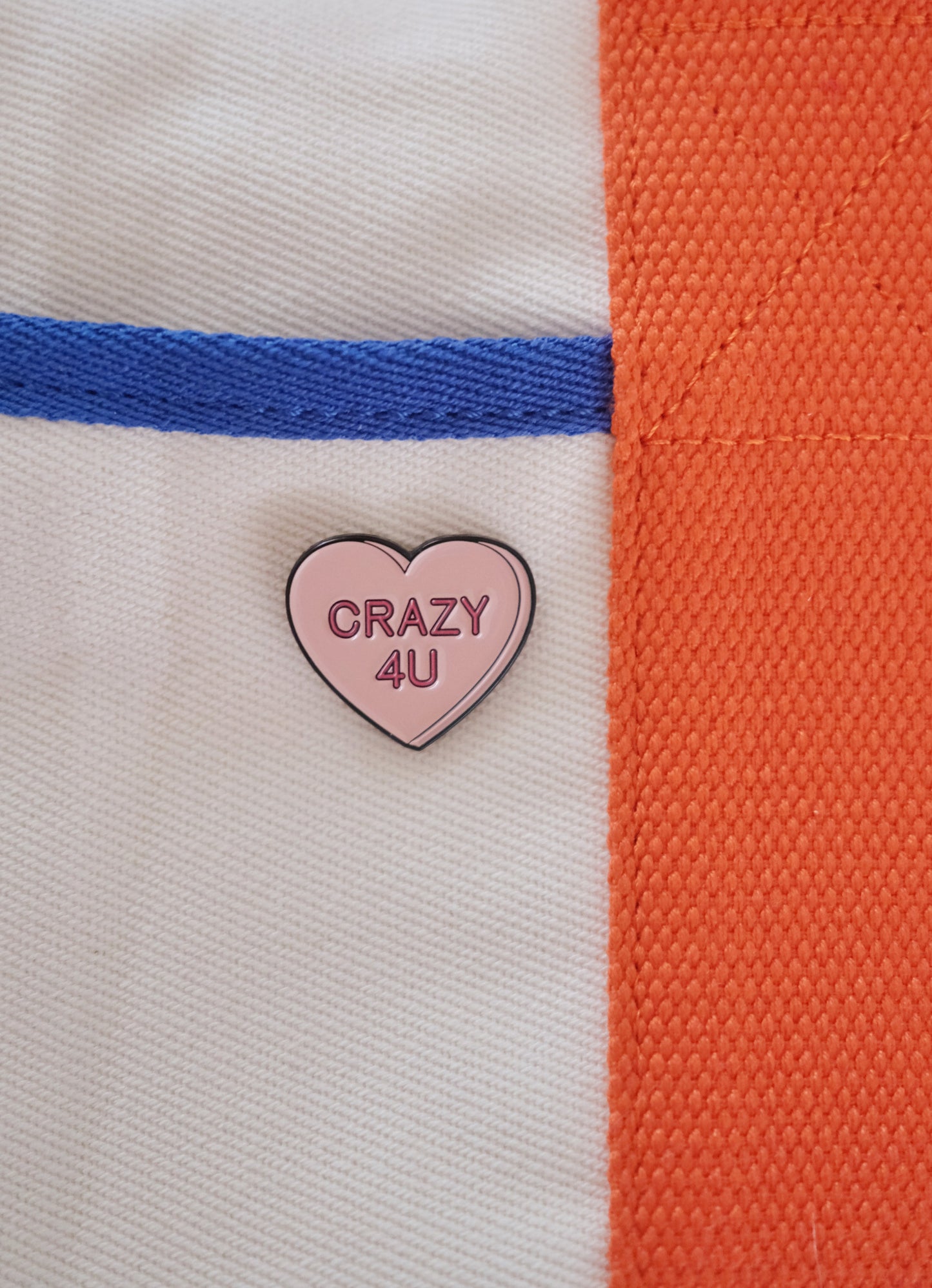 “Crazy4U” Enamel Pin Analog Company