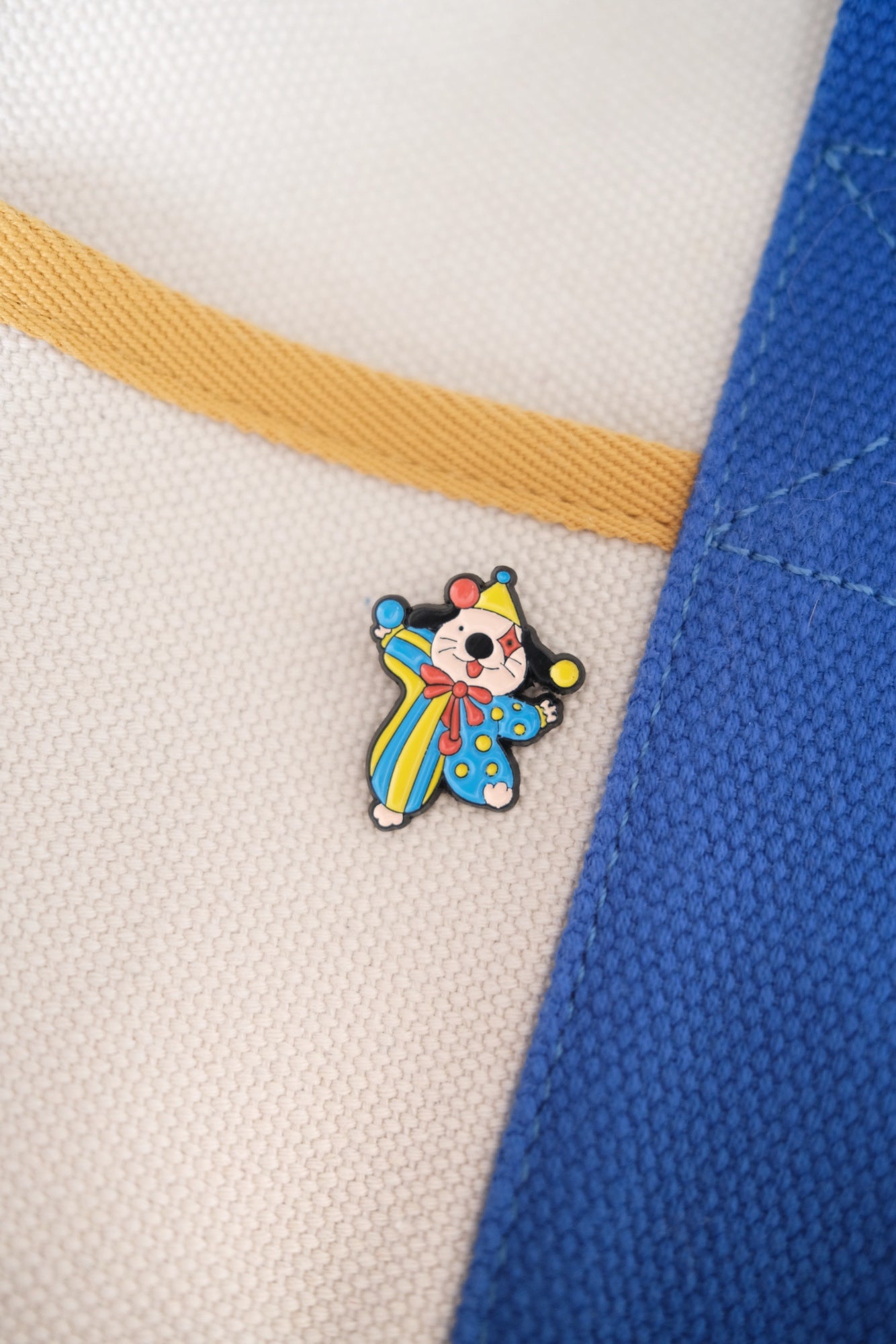 Dog Clown Enamel Pin Analog Company