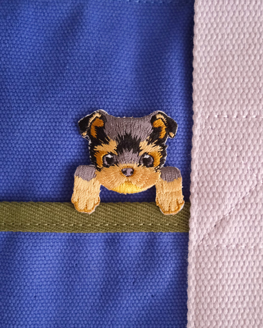 Yorkshire Terrier Iron-on Patch.