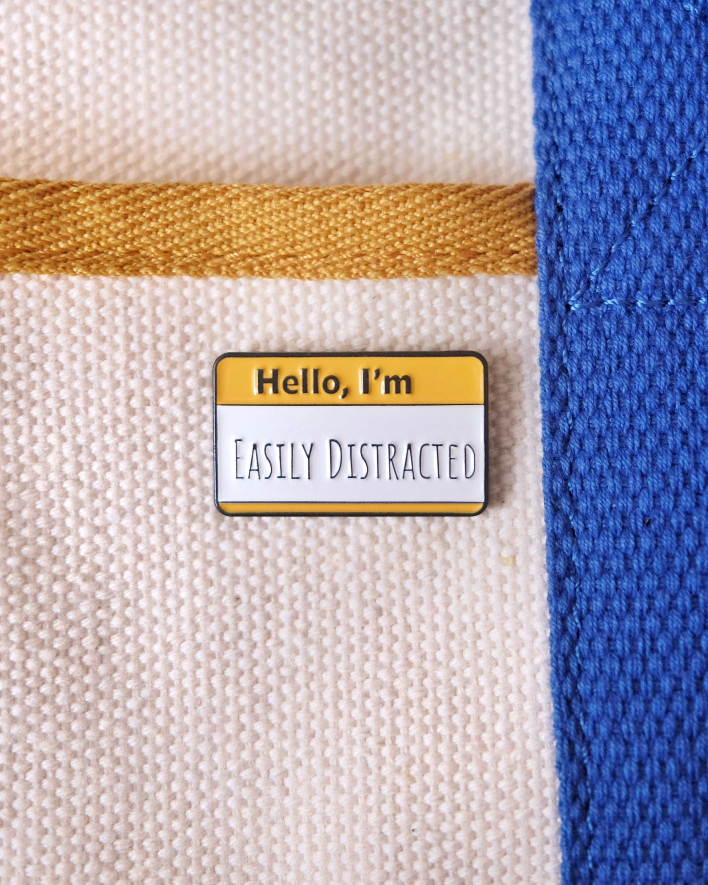 'Easily Distracted' Enamel Pin | Analog Company