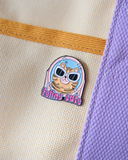 "Feline Cute" Enamel Pin