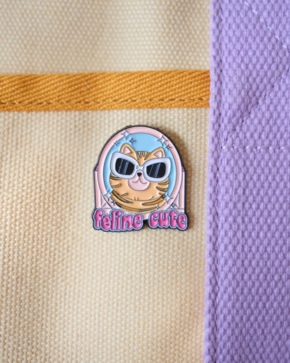 "Feline Cute" Enamel Pin