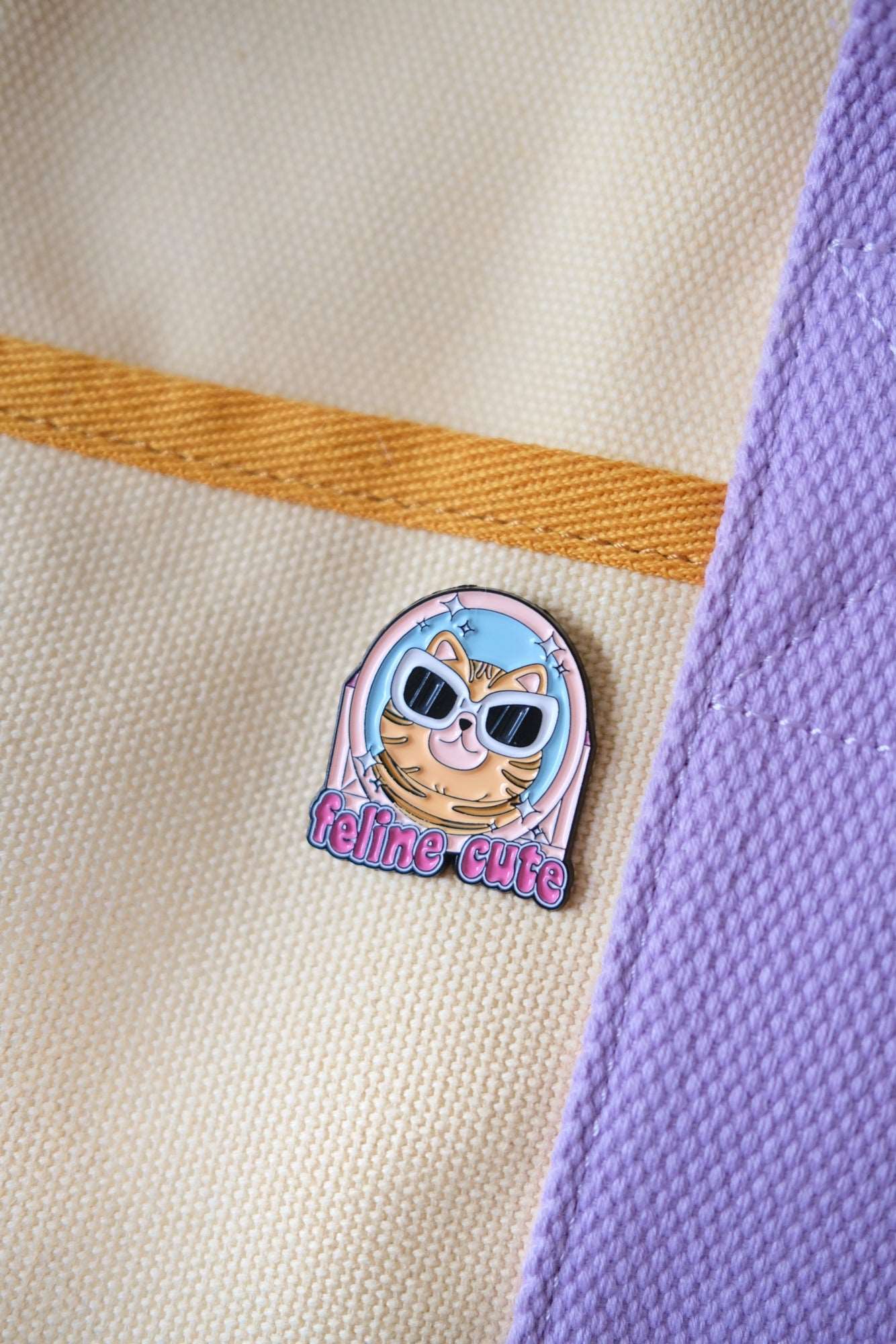 "Feline Cute" Enamel Pin