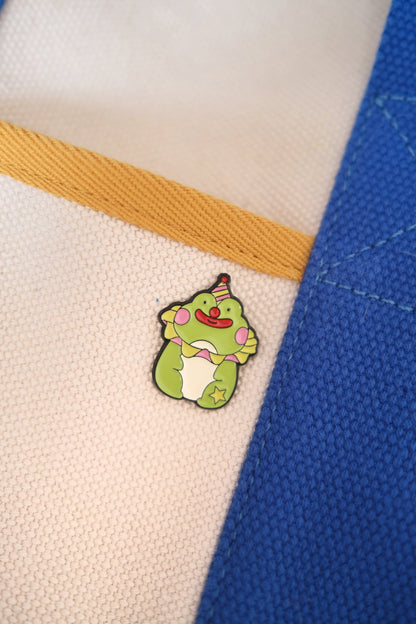 Frog Clown Enamel Pin Analog Company