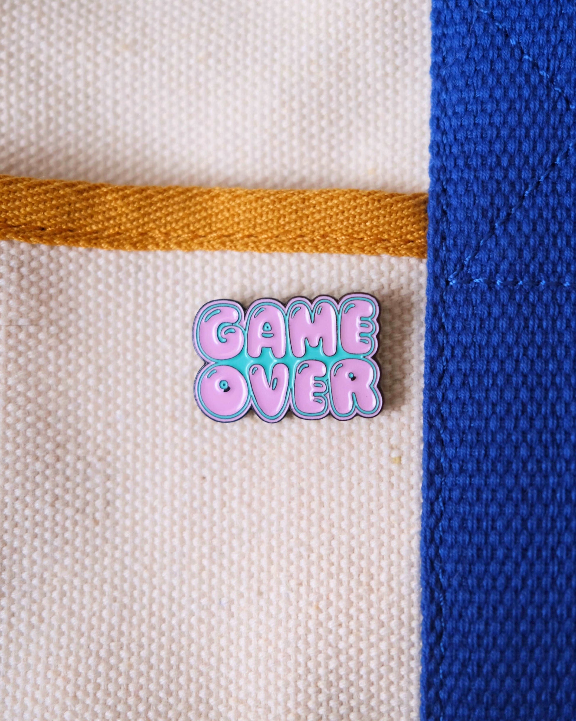 "Game Over" Enamel Pin