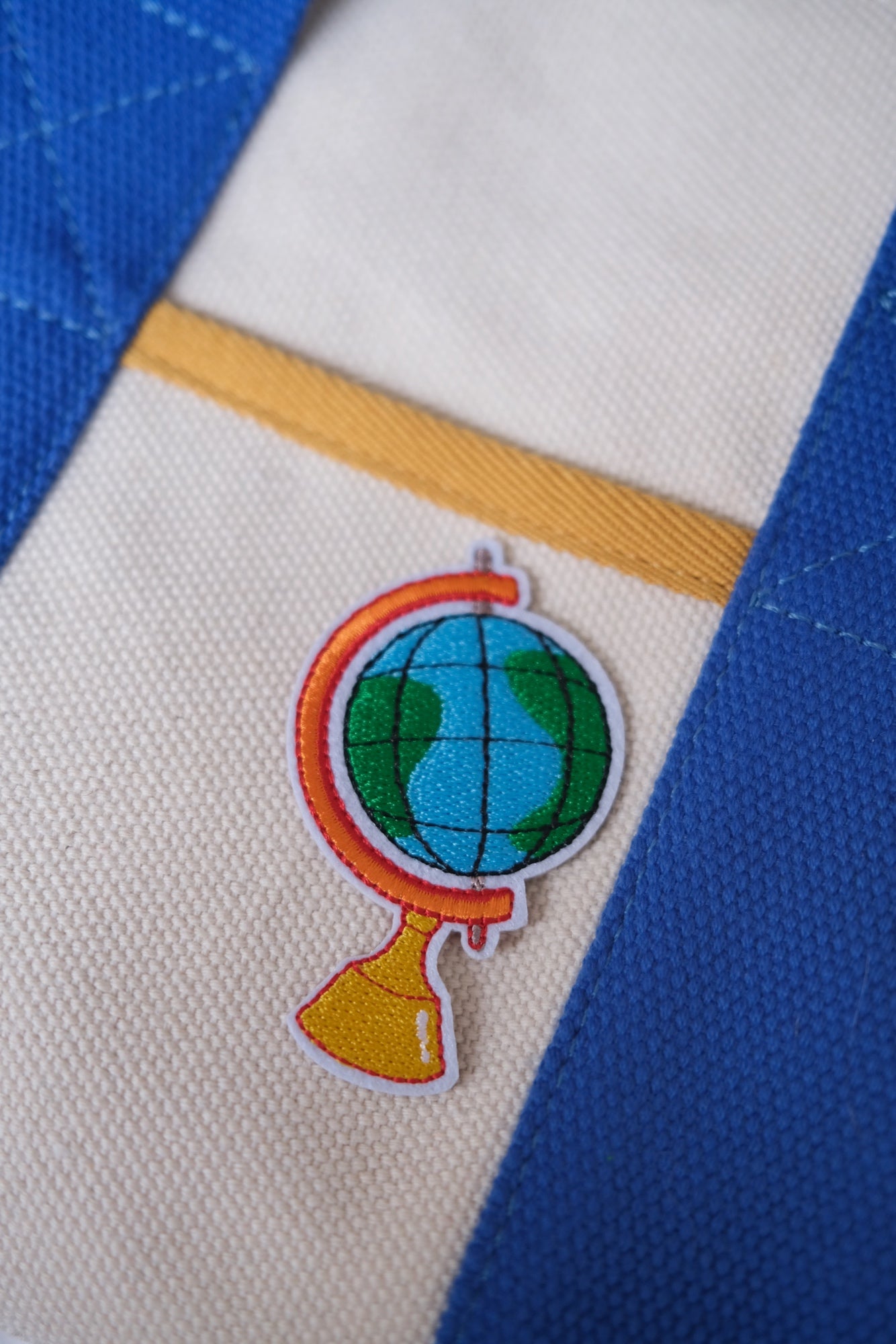 Globe Iron-on Patch Analog Company