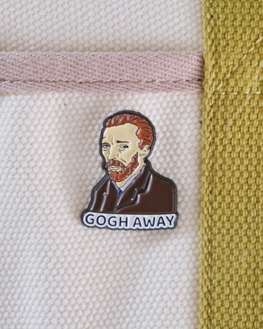 “Gogh Away” Enamel Pin Analog Company