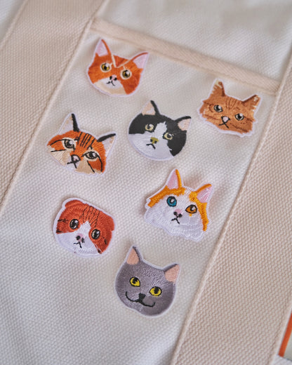 Heterochromia Cat Iron-on Patch Analog Company